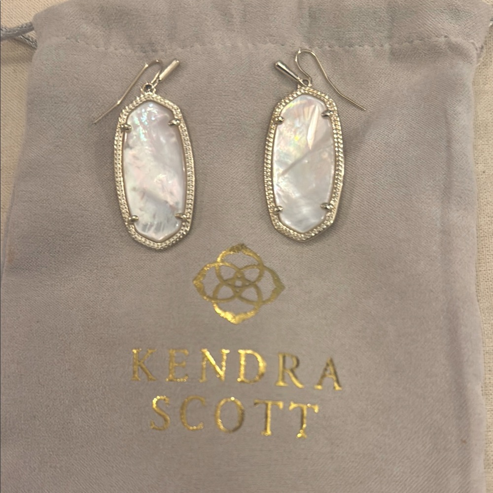 Kendra Scott Mother of Pearl Drop Earrings